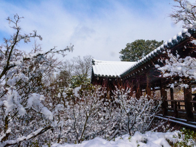 雪の東福寺